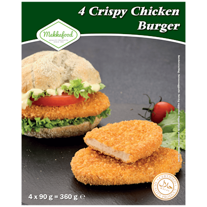 Crispy chicken burger