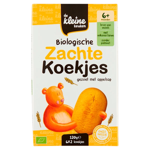 De Kleine Keuken Biologische zachte koekjes 6+
