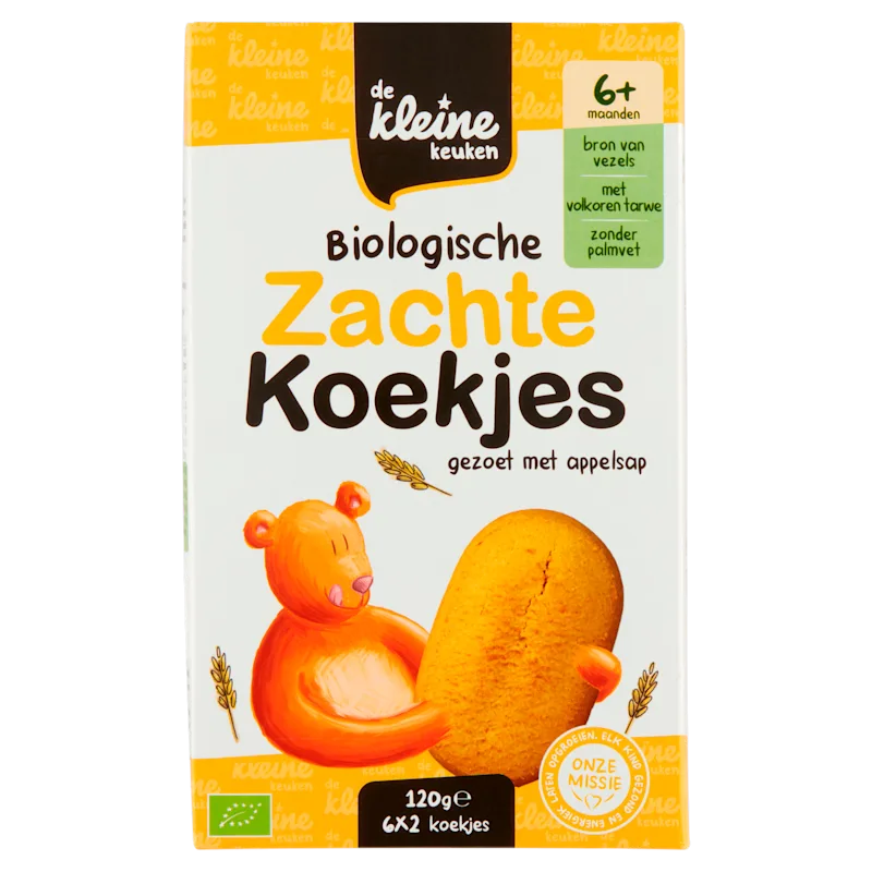 De Kleine Keuken Biologische zachte koekjes 6+