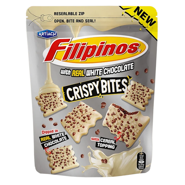 Filipinos Crispy bites white chocolate