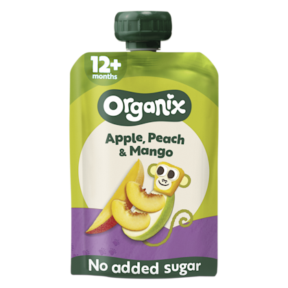 Organix Apple peach & mango 12+
