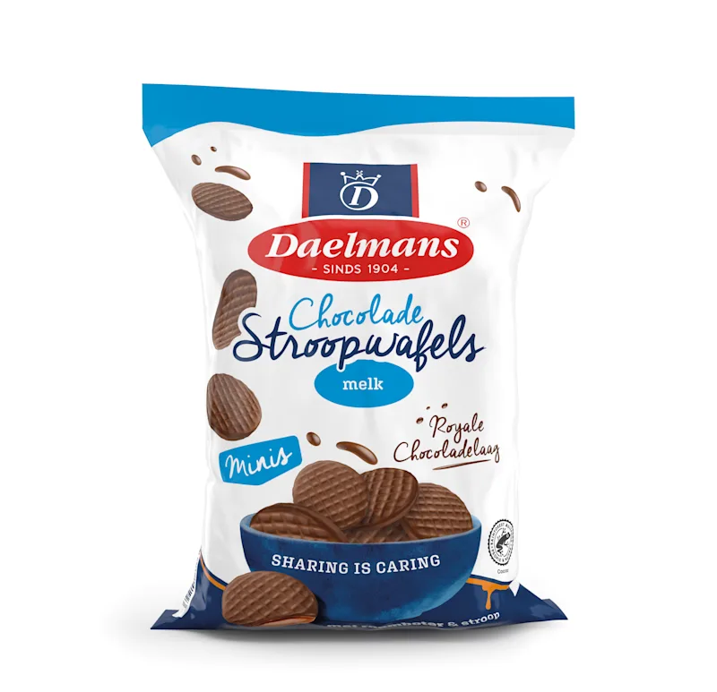 Daelmans Stroopwafels Mini's Chocolade