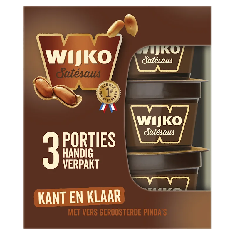 Wijko Satésaus kant en klaar 3-pack