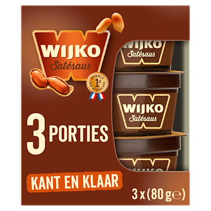 Satésaus kant en klaar 3 porties