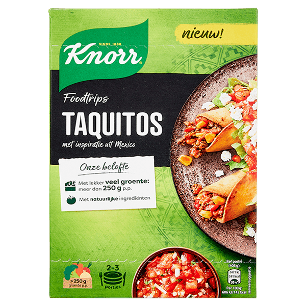 Knorr Wereldgerechten Foodtrips taquitos Per Doos 227 g