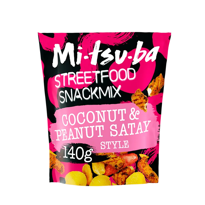 Mitsuba Street food snackmix coconut & peanut