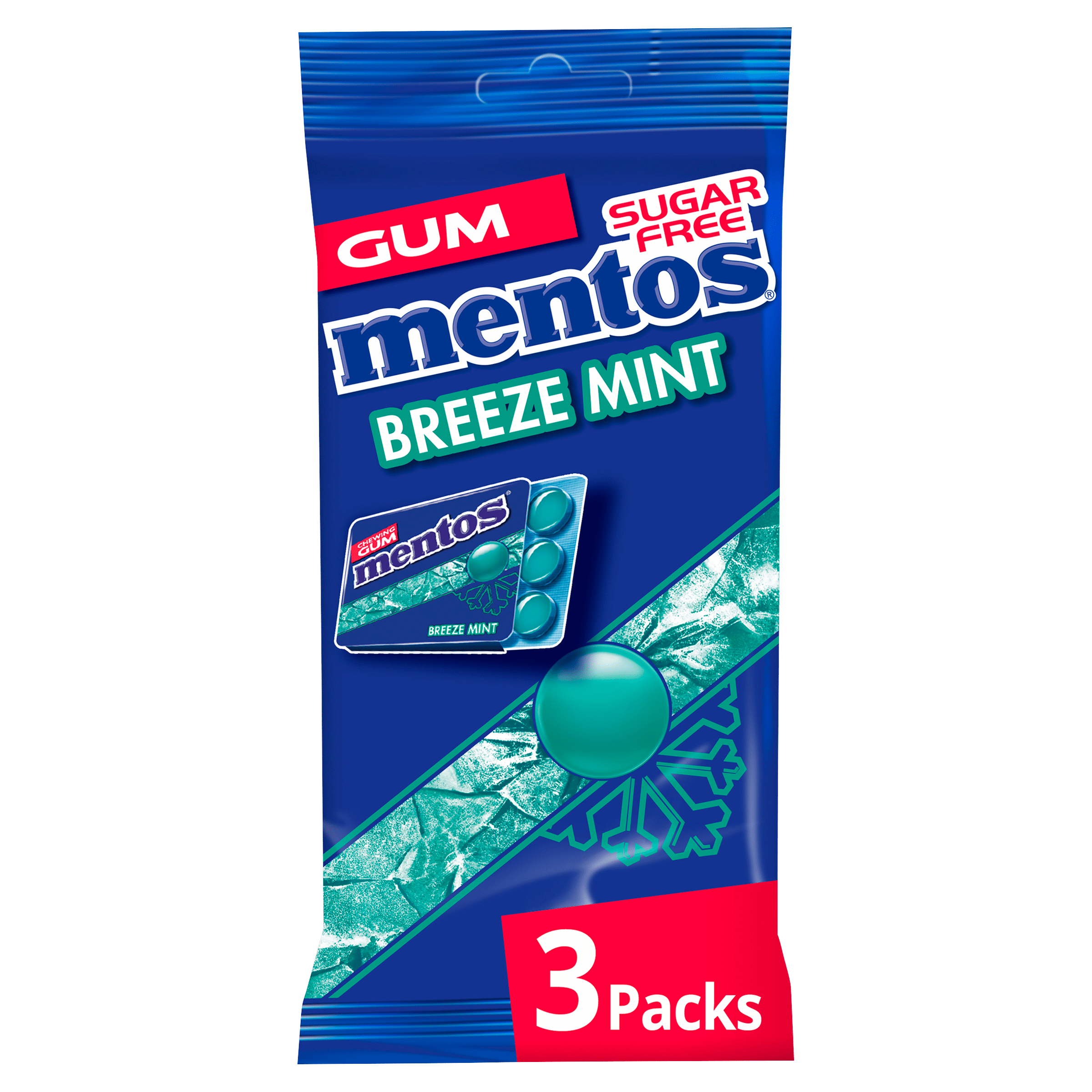 Mentos Chewing Gum Breeze Mint (100 Pieces