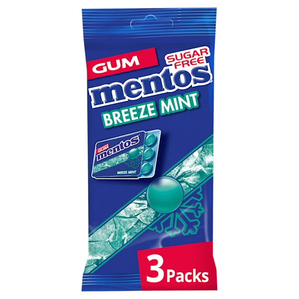 Mentos Gum Breeze Mint Blister