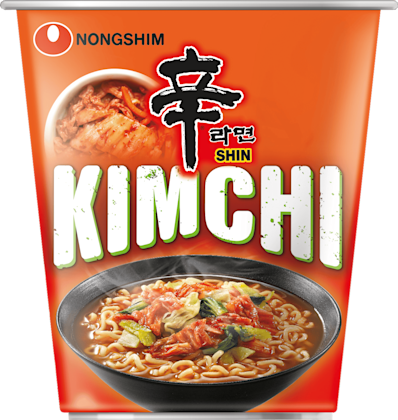 Instant cup noedels kimchi