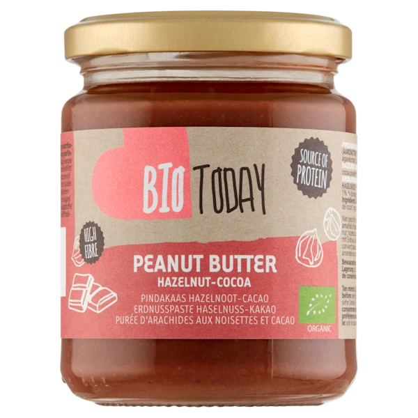 BioToday Pindakaas hazelnoot-cacao - bio