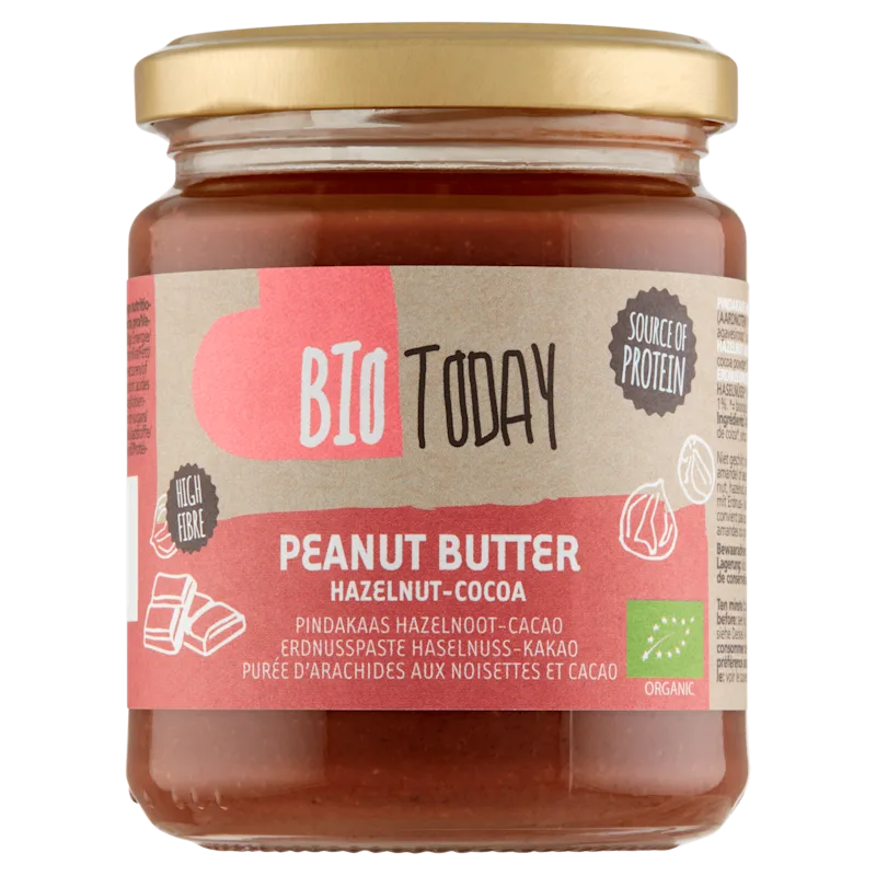 BioToday Pindakaas hazelnoot-cacao - bio