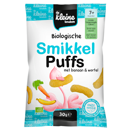 Bio Smikkel puffs met banaan