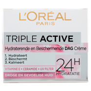 L Oreal Active Dagcr me Droge Gevoelige Huid Per Pot 50 Ml PLUS L Oreal Active Dagcr me Droge Gevoelige Huid Per Pot 50 Ml PLUS