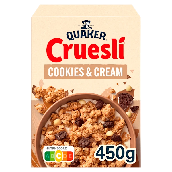 Quaker Cruesli cookies & cream