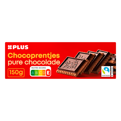 Chocoprentjes puur Fairtrade