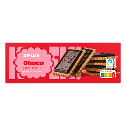 Chocoprentjes puur Fairtrade - PLUS