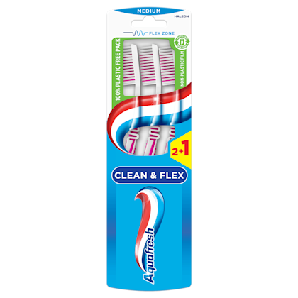 Aquafresh Tandenborstel clean en flex medium