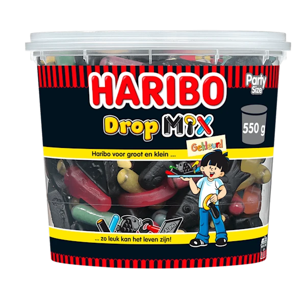 Haribo Dropmix gekleurd silo