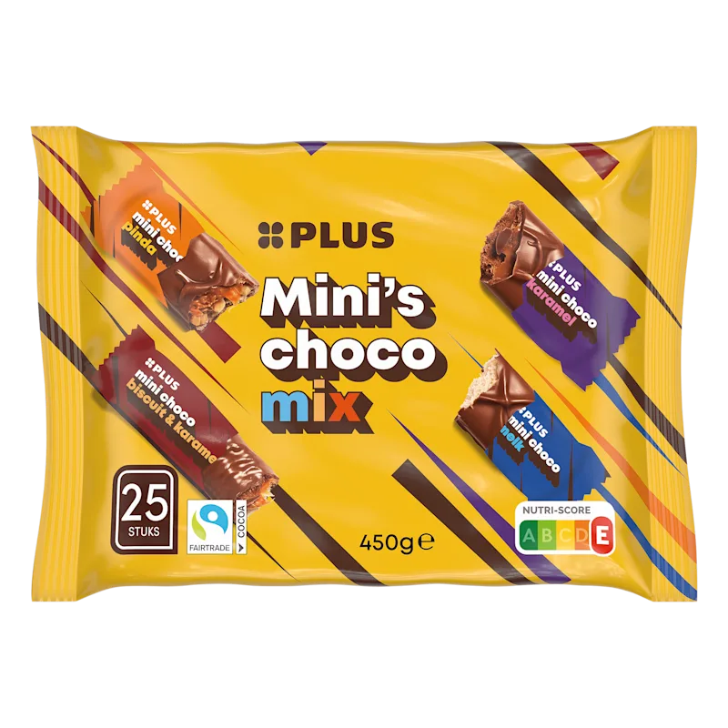 PLUS Chocolade Mini choco mix Fairtrade