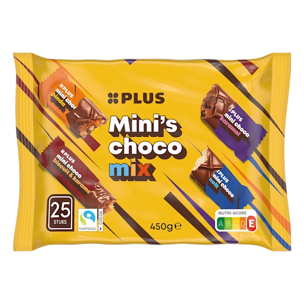 PLUS Chocolade Mini choco mix Fairtrade