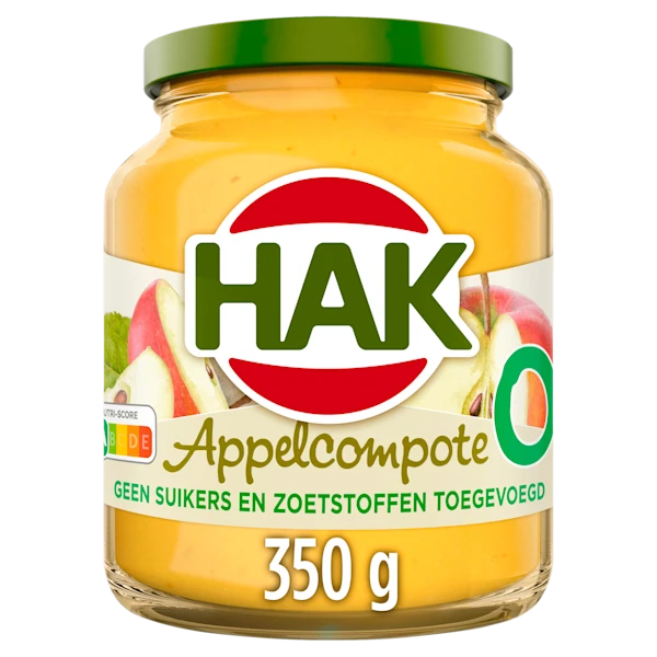 Hak Appelcompote 0% suiker toegevoegd