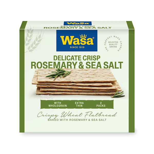 Wasa Delicate Crisp Rosemary & Sea Salt