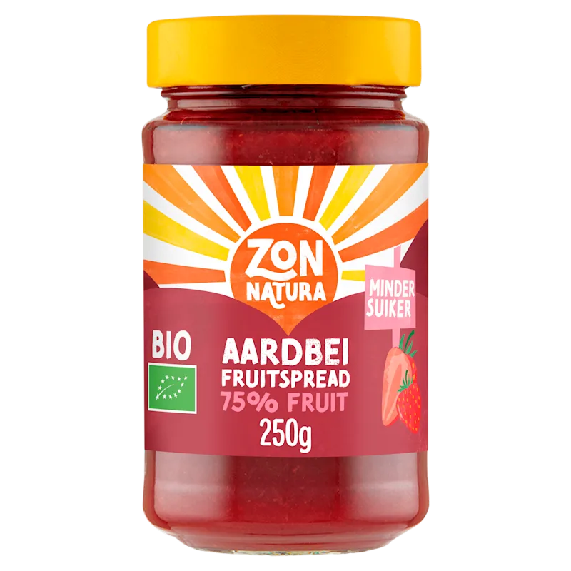 Zonnatura Fruitspread aardbei bio