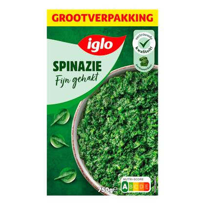 Spinazie fijn gehakt