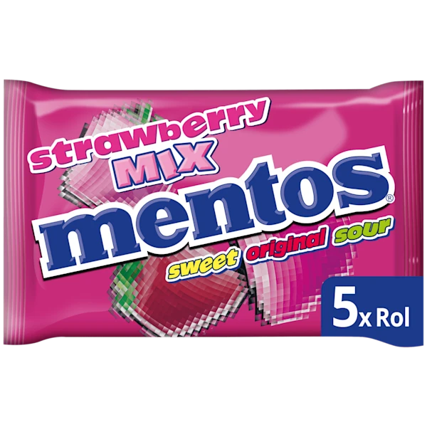 Mentos Strawberry 5-pack