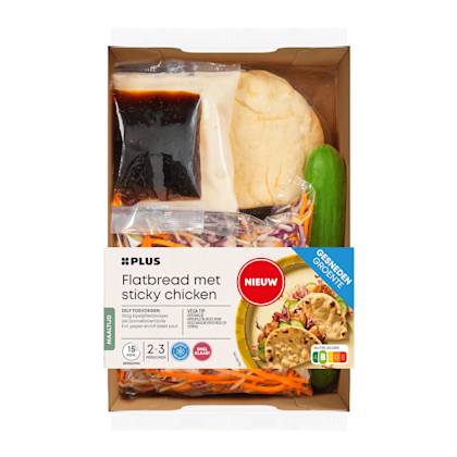 Pakket Flatbread sticky chicken