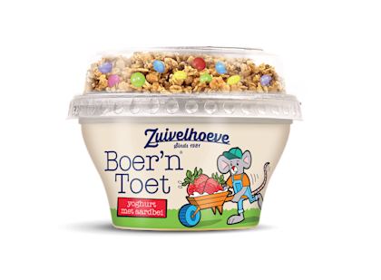 Zuivelhoeve Boer'n Toet Topcup Aardbei