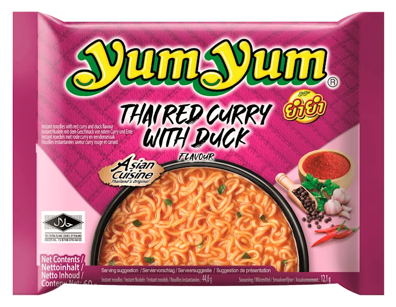 Yum Yum Thai red curry instant noodles