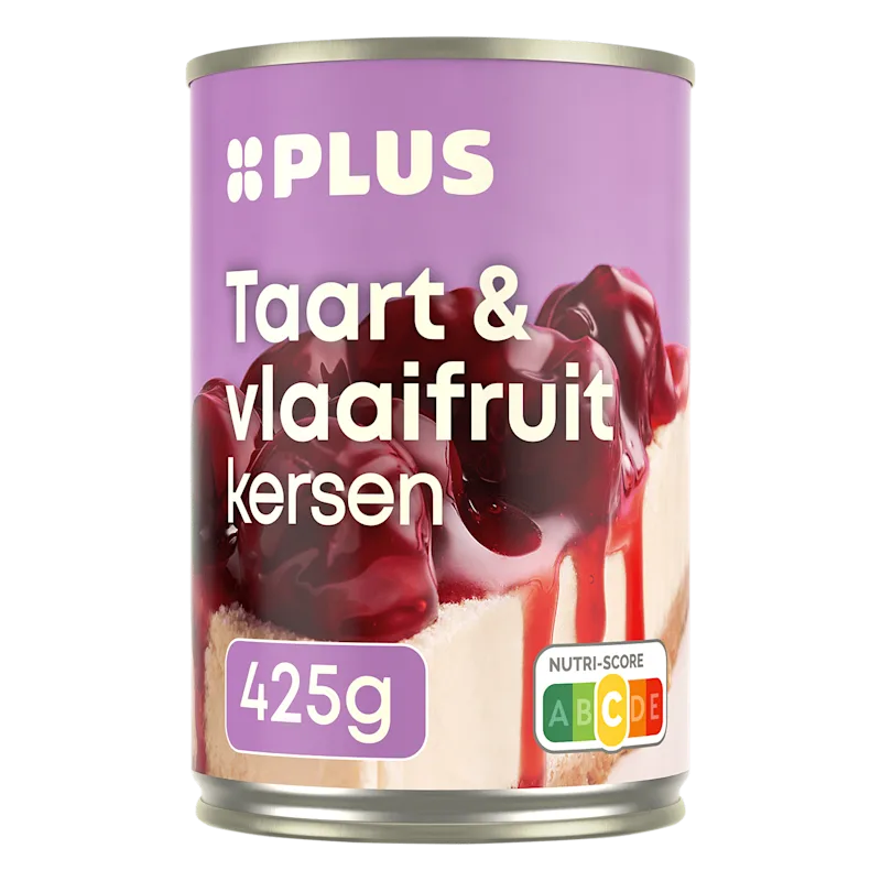 PLUS taart en vlaaifruit kersen