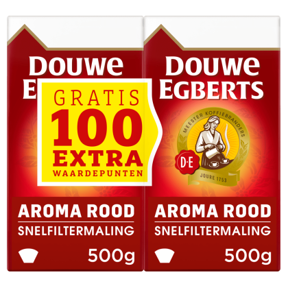 Aroma rood filterkoffie dubbelpak