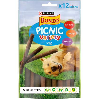 Picnic Variety hondensnacks rund & kip