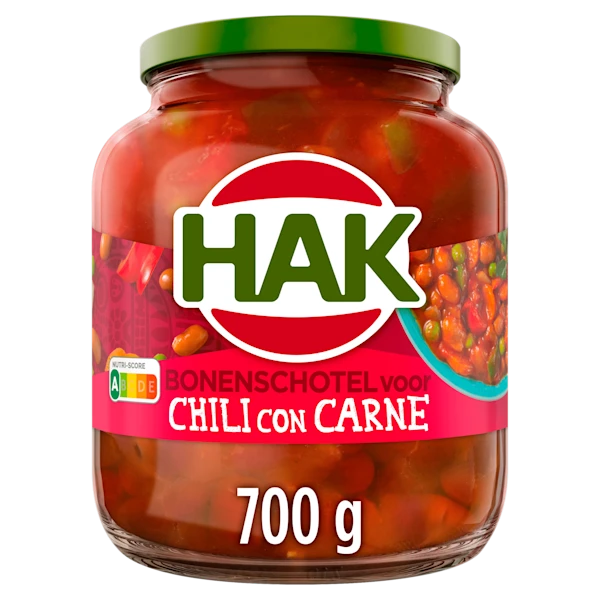 Hak Bonenschotel Chili con carne