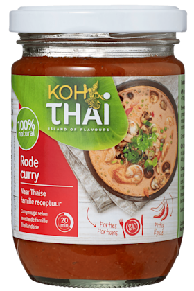 Koh Thai Curry pasta rood