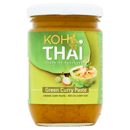 Curry pasta groen