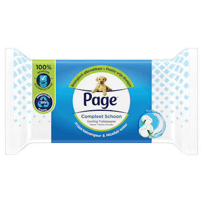 Compleet Schoon vochtig toiletpapier