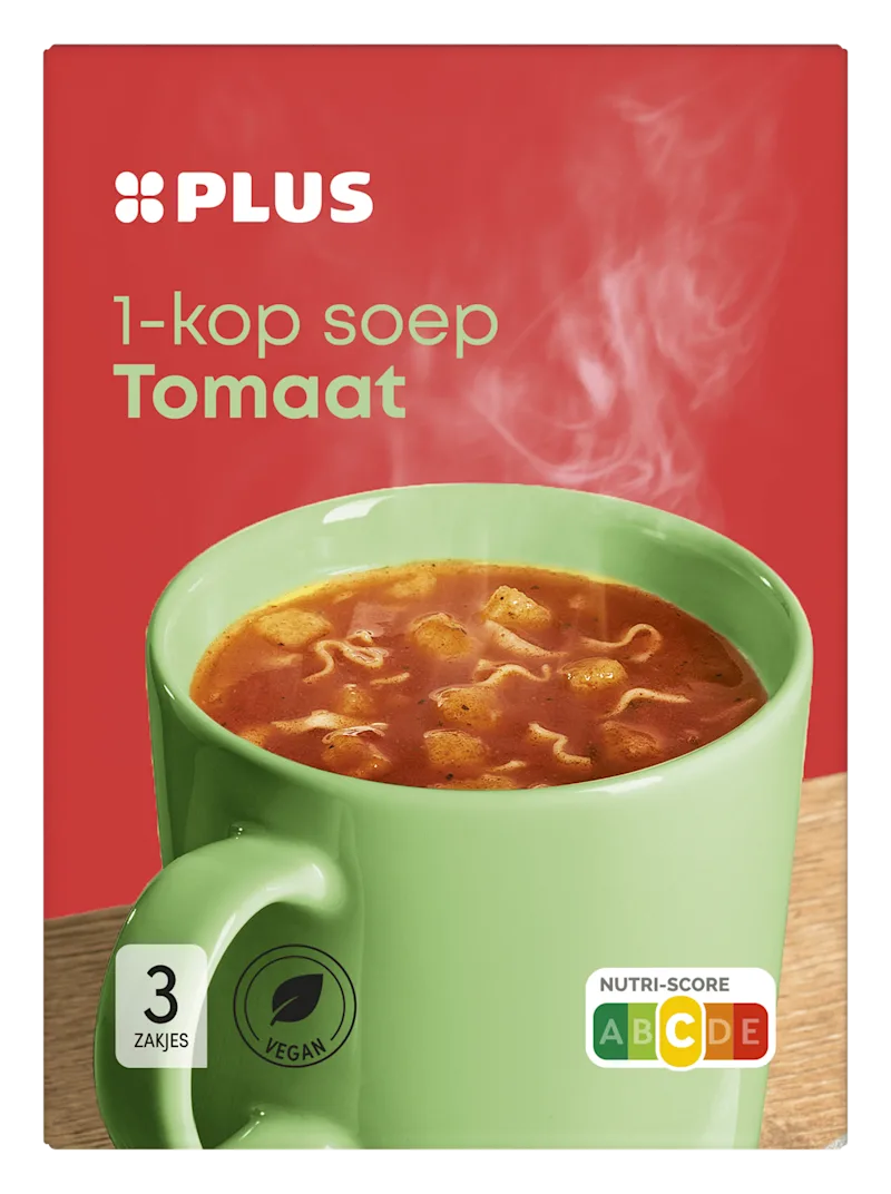 PLUS 1 kops soep Tomaat