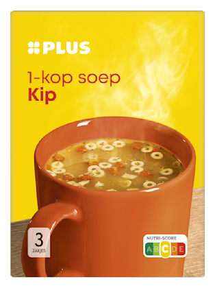 1 kops soep Kip