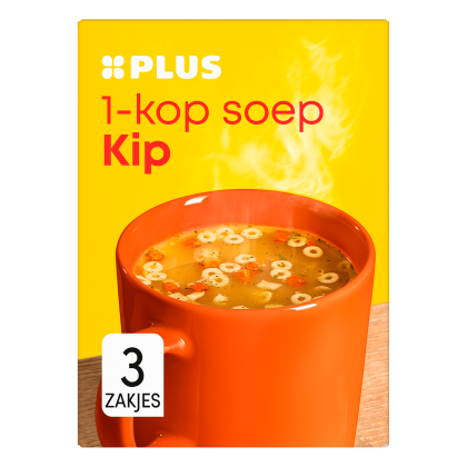 Plus 1 kops soep Kip