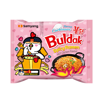 Samyang Ramen Spicy Carbonara noodle