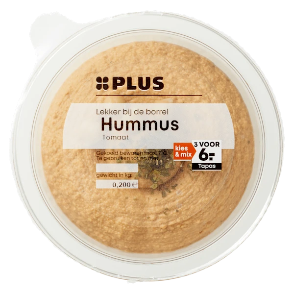 PLUS Hummus tomaat