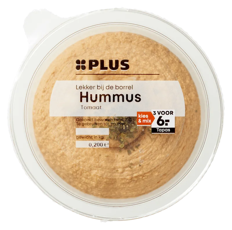 PLUS Hummus tomaat