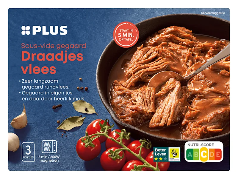 PLUS Sous-vide Draadjesvlees