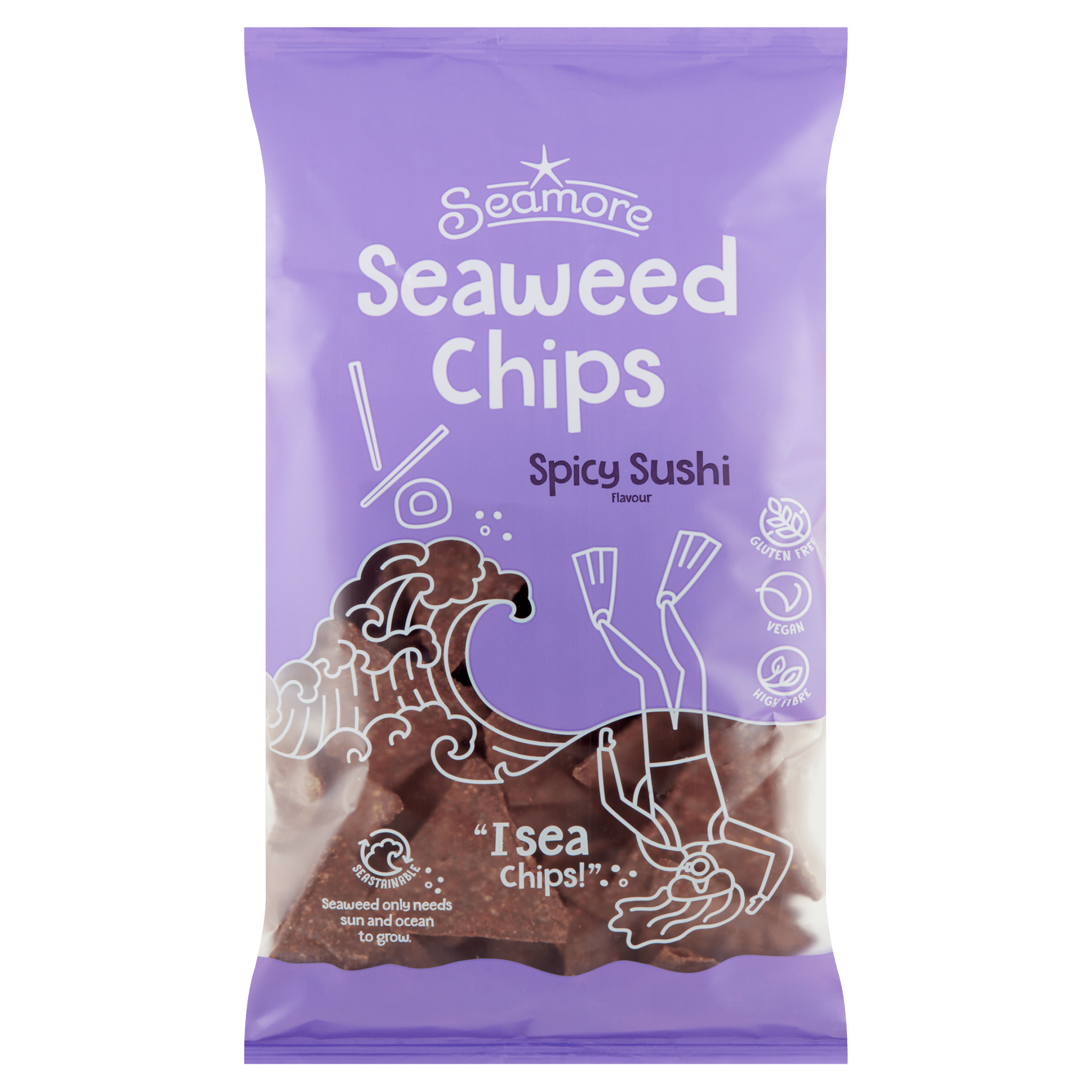 Seamore Seaweed Chips spicy sushi Per Zak 135 g