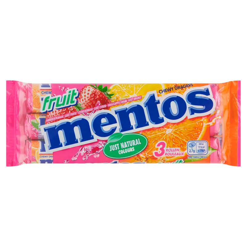 Mentos Fruit 3-pack