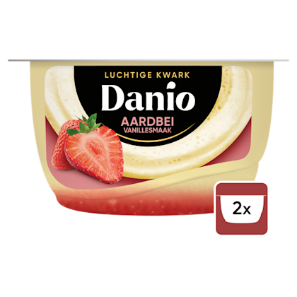 Luchtige Kwark Aardbei Vanille