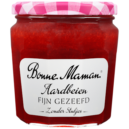 Fijn gezeefd Aardbei